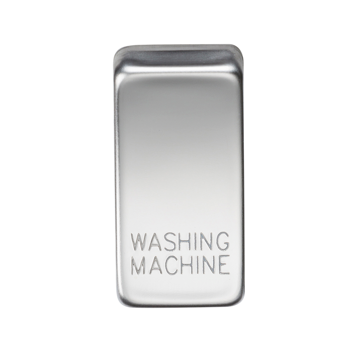 Knightsbridge GDWASHPC Switch cover "marked WASHING MACHINE" - polished chrome Knightsbridge Grid Knightsbridge - Sparks Warehouse
