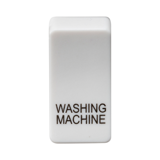 Knightsbridge GDWASHU Switch cover "marked WASHING MACHINE" - white Knightsbridge Grid Knightsbridge - Sparks Warehouse