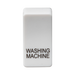 Knightsbridge GDWASHU Switch cover "marked WASHING MACHINE" - white Knightsbridge Grid Knightsbridge - Sparks Warehouse