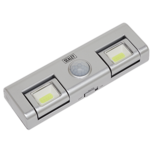Sealey - GL93 Auto 8 LED Light with PIR Sensor 3 x AA Cell Lighting & Power Sealey - Sparks Warehouse