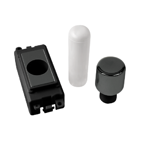 Scolmore GM050BKBN - 1 Module Dimmer Mounting Kit - Black - Black Nickel GridPro Scolmore - Sparks Warehouse