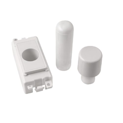 Scolmore GM050PW -  1 Module Dimmer Mounting Kit - White GridPro Scolmore - Sparks Warehouse