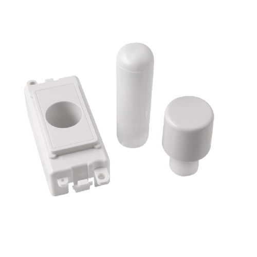 Scolmore GM050PW - 1 Module Dimmer Mounting Kit - White GridPro Scolmore - Sparks Warehouse