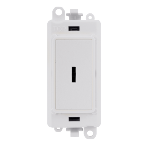 Scolmore GM2003PW -  20AX 2 Way Keyswitch Module - White GridPro Scolmore - Sparks Warehouse