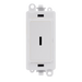 Scolmore GM2003PW -  20AX 2 Way Keyswitch Module - White GridPro Scolmore - Sparks Warehouse