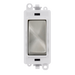 Scolmore GM2004PWSC -  20AX 2 Way Retractive Switch Module - White - Satin Chrome GridPro Scolmore - Sparks Warehouse