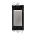 Scolmore GM2008BKSS -  Blank Module - Black - Stainless Steel GridPro Scolmore - Sparks Warehouse