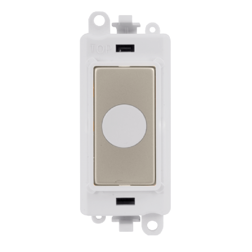 Scolmore GM2017PWPN -  20A Flex Outlet Module - White - Pearl Nickel GridPro Scolmore - Sparks Warehouse
