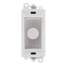 Scolmore GM2017PWSS -  20A Flex Outlet Module - White - Stainless Steel GridPro Scolmore - Sparks Warehouse