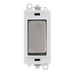 Scolmore GM2075PWSS -  20AX 3 Position Retractive Switch Module - White - Stainless Steel GridPro Scolmore - Sparks Warehouse
