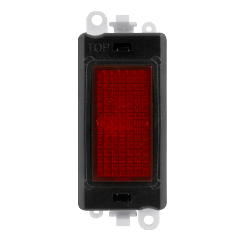 Scolmore GM2080BK -  240V~ Red Indicator Module - Black GridPro Scolmore - Sparks Warehouse