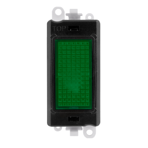 Scolmore GM2082BK -  240V~ Green Indicator Module - Black GridPro Scolmore - Sparks Warehouse