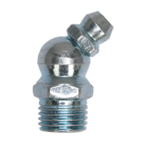 Sealey - GNM10 Grease Nipple 45° 10 x 1mm Pack of 25 Consumables Sealey - Sparks Warehouse