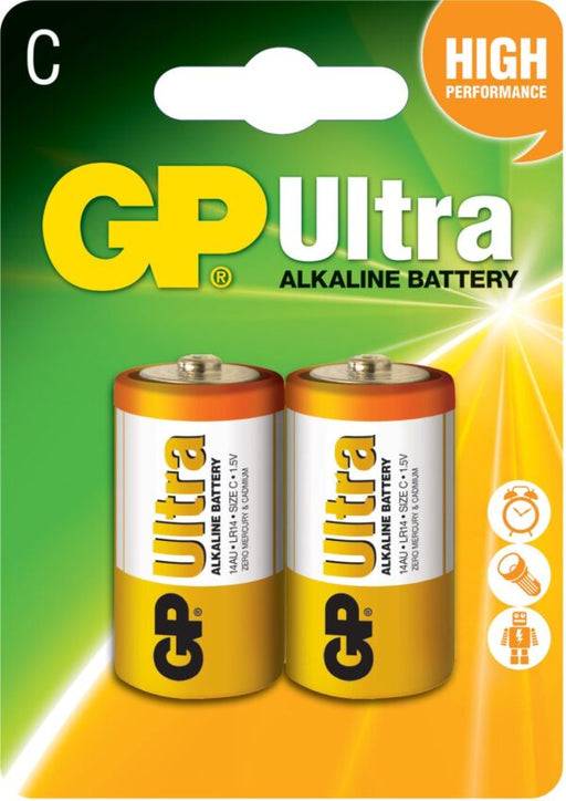 GP BATTERIES - GP C battery Ultra Alkaline Card of 2