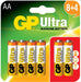 GP BATTERIES - GP AA Battery Ultra Alkaline Card of 12 (8+4)