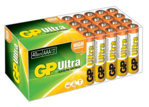 GP BATTERIES - GP AAA Battery Ultra Alkaline 40PK
