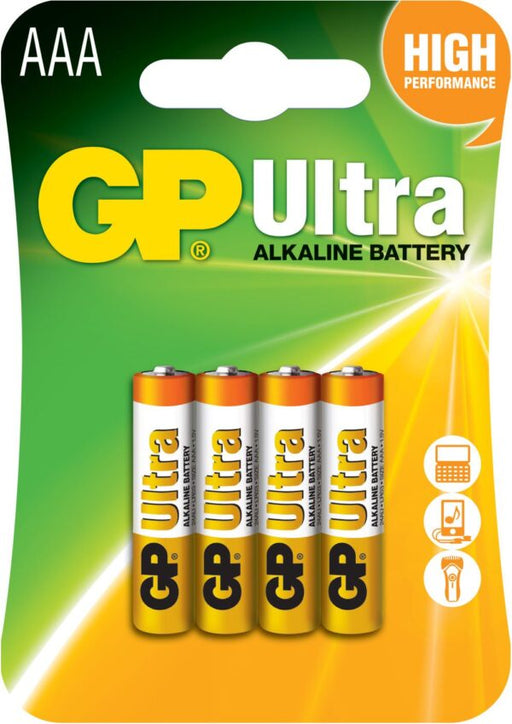 GP BATTERIES - GP AAA Battery Ultra Alkaline Card of 4