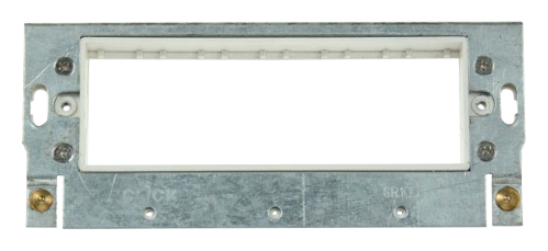 Scolmore GR100PW - 6 Minigrid Module Yoke - Polar White MiniGrid Scolmore - Sparks Warehouse