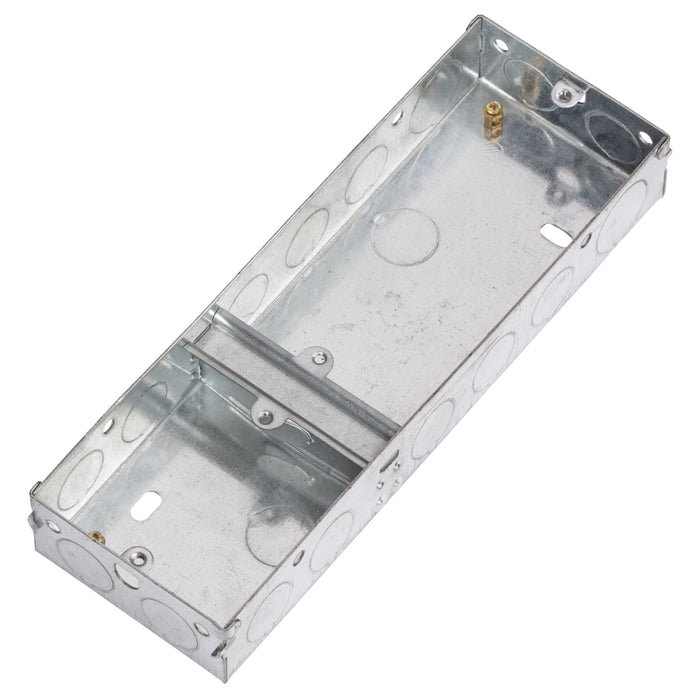 Knightsbridge GSK335D 3G 35mm Galvanised Steel Box - Twin + Single KB Knightsbridge - Sparks Warehouse