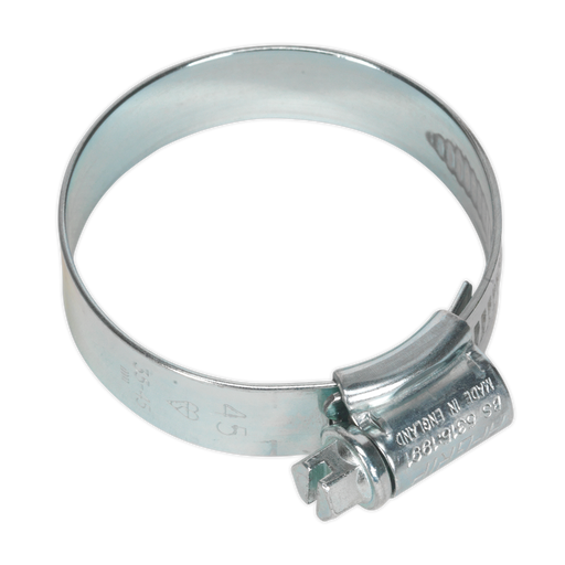 Sealey - HCJ245 HI-GRIP® Hose Clip Zinc Plated Ø35-45mm Pack of 20 Consumables Sealey - Sparks Warehouse