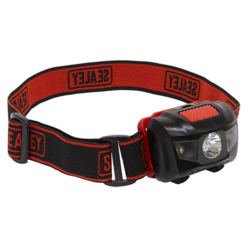 Sealey - HT03LED Head Torch 3W + 2 LED 3 x AAA Cell Lighting & Power Sealey - Sparks Warehouse