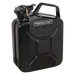Sealey - JC5MB Jerry Can 5ltr - Black Lubrication Sealey - Sparks Warehouse