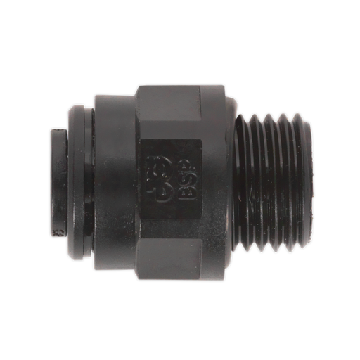 Sealey - JGC1014 Straight Adaptor 10mm x 1/4"BSP Pack of 5 (John Guest Speedfit® - PM011012E) Consumables Sealey - Sparks Warehouse