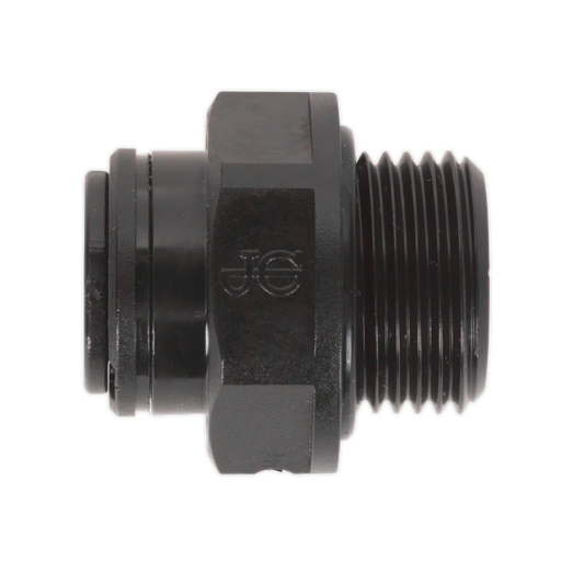 Sealey - JGC838 Straight Adaptor 8mm x 3/8"BSP Pack of 5 (John Guest Speedfit® - PM010813E) Consumables Sealey - Sparks Warehouse