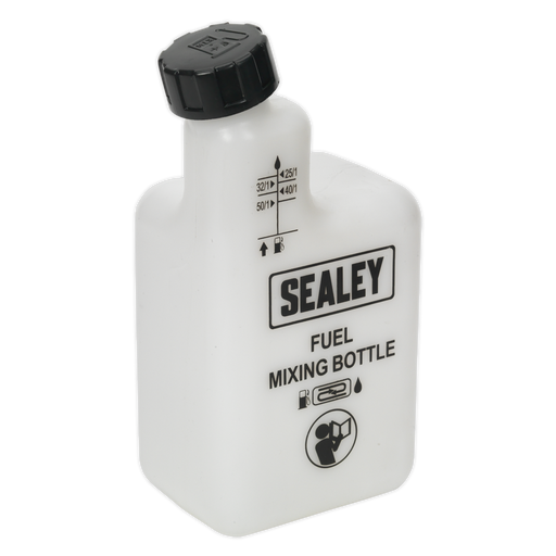 Sealey - JMIX01 Petrol/Fuel 2-Stroke Mixing Bottle 1ltr Lubrication Sealey - Sparks Warehouse