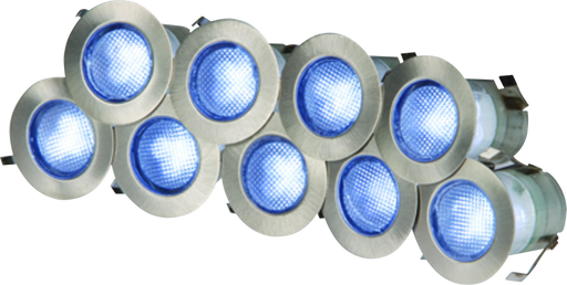 Knightsbridge Kit16B IP65 230V 0.2w Blue LED Kit - Set of 10 LED Spots Knightsbridge - Sparks Warehouse