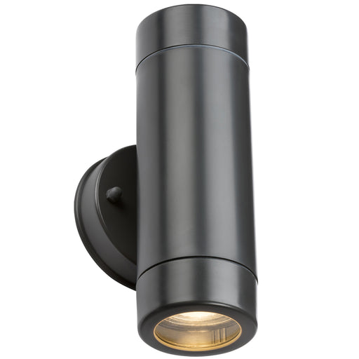 Knightsbridge EA2A EAMON - 230V IP54 GU10 Polycarbonate Up/Down Wall light - Anthracite Outdoor Lighting Knightsbridge - Sparks Warehouse