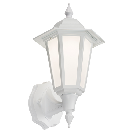 Knightsbridge LANT1W 230V IP54 8W LED Lantern - White Outdoor Wall Light Knightsbridge - Sparks Warehouse