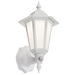 Knightsbridge LANT2W 230V IP54 8W LED LANTERN With PIR - White Outdoor Wall Light Knightsbridge - Sparks Warehouse