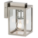Knightsbridge LANTSS 230V IP23 E27 Wall Lantern - Brushed Chrome Outdoor Wall Lights Knightsbridge - Sparks Warehouse