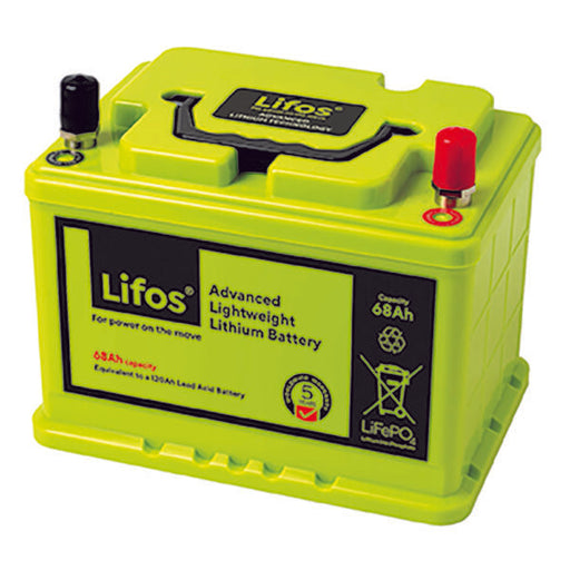 LIFOS - LIFOS 68AH LITHIUM BATTERY LI-FE PO4 12V