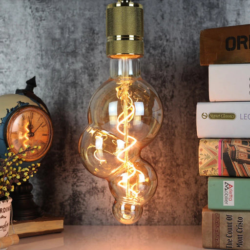 The Grape 4w XXL Antique Gold Deocrative Filament Light Bulbs LED Bulbs Sparks Warehouse - Sparks Warehouse