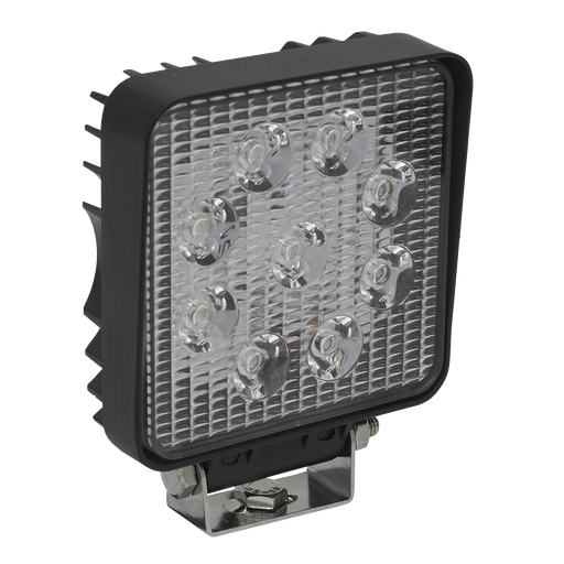 Sealey - LED3S Square Work Light with Mounting Bracket 27W LED Lighting & Power Sealey - Sparks Warehouse