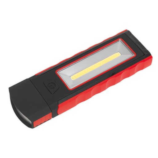 Sealey - Magnetic Pocket Light 3W + 0.5W COB LED - Red Lighting & Power Sealey - Sparks Warehouse