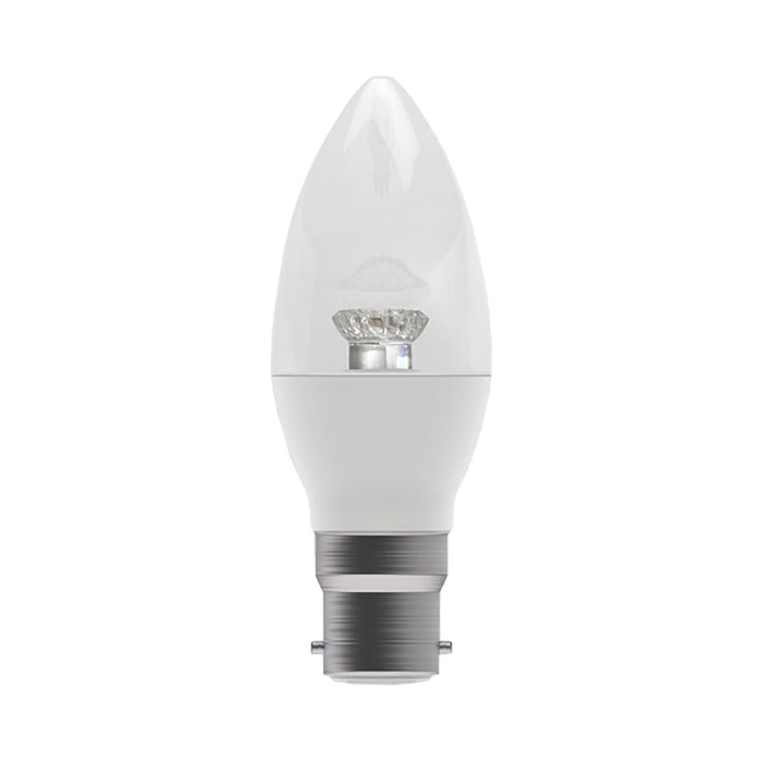 Bell 05075 Dimmable 4W LED BC Bayonet Cap B22 Candle Cool White 4000K
 250lm Clear Light Bulb