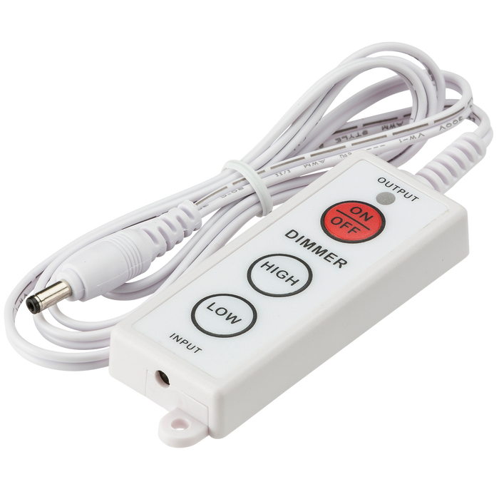 Knightsbridge LEDDIMMERW White LED Dimmer for UCL, Flat and Triangular LED Strips ML Knightsbridge - Sparks Warehouse