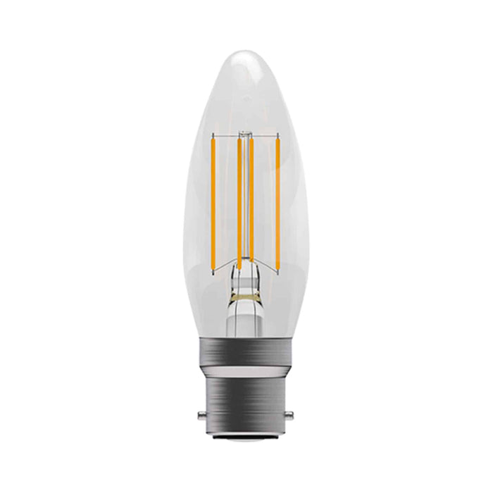Bell 05022 Non-Dimmable 4W LED BY22d/22mm Candle Warm 2700K
 470lm  Light Bulb