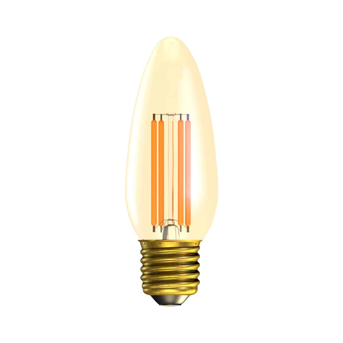 Bell 01453 Dimmable 4W  ES Edison Screw E27 Candle Very Warm 2000K
  330lm Gold Light Bulb