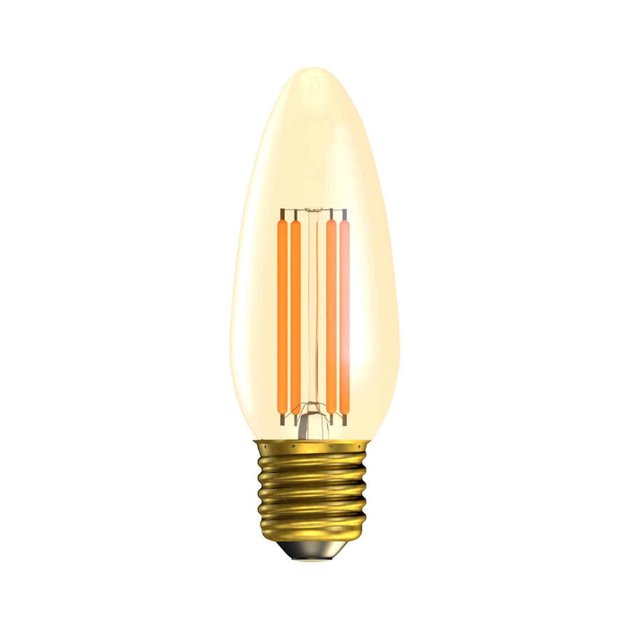 Bell 01453 Dimmable 4W  ES Edison Screw E27 Candle Very Warm 2000K  330lm Gold Light Bulb - DISCONTINUED