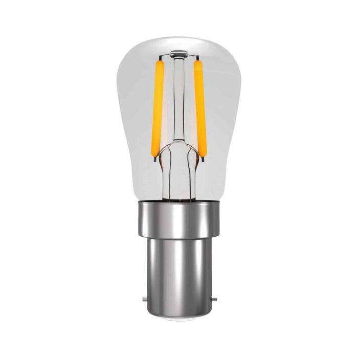 Bell 60222 Dimmable 2W LED SBC Small Bayonet Cap B15 Pygmy Very Warm 2200K
  130lm Clear Light Bulb