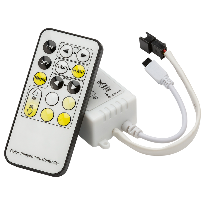 Knightsbridge LEDFR2 12/24V IR Controller and Remote for CCT LED Strip Lights Knightsbridge - Sparks Warehouse