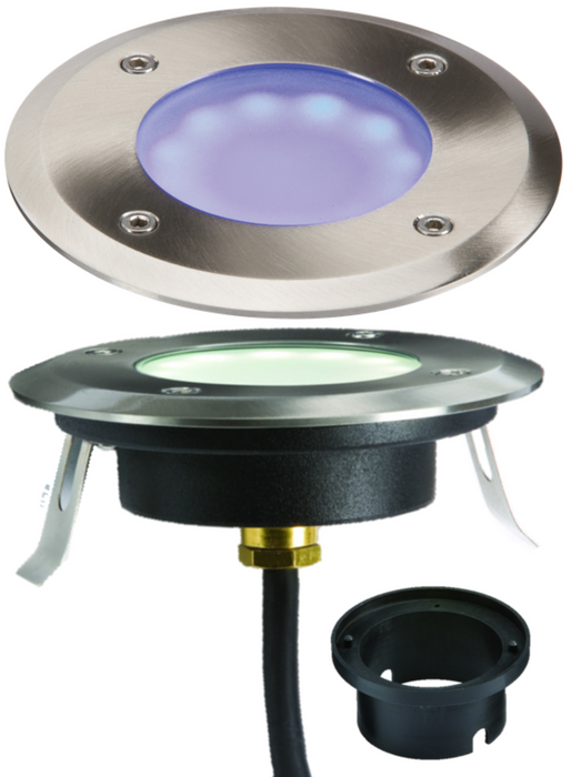 Knightsbridge LEDM08B1 230V IP65 1.2W LED BLUE GRound or Decking  Light Groundlight Knightsbridge - Sparks Warehouse