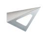 Knightsbridge LEDTRI 12V DC 3W LED TRIANGULAR Cabinet Light - Brushed Chrome Cabinet & Under Shelf Lighting Knightsbridge - Sparks Warehouse