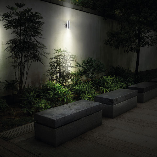 Luceco LEXDSSUD IP54 Rated Stainless Steel Up and Down Outdoor Wall Lighting Outdoor Wall Light Luceco - Sparks Warehouse