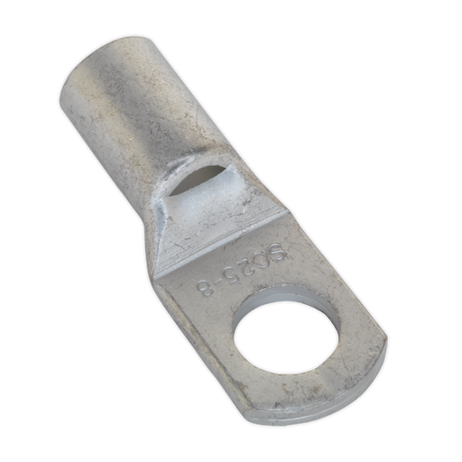 Sealey - LT258 Copper Lug Terminal 25mm² x 8mm Pack of 10 Consumables Sealey - Sparks Warehouse