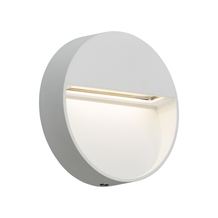 Knightsbridge LWR2W 230V IP44 2W LED Round Wall/Guide light - White Light Switches Knightsbridge - Sparks Warehouse